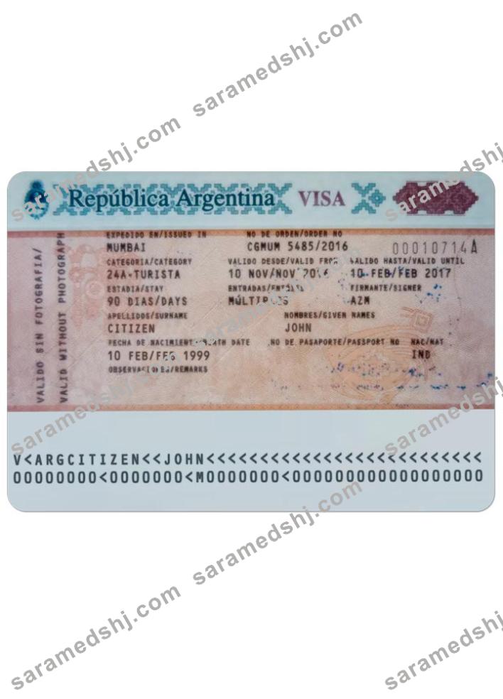 ARGENTINA visa